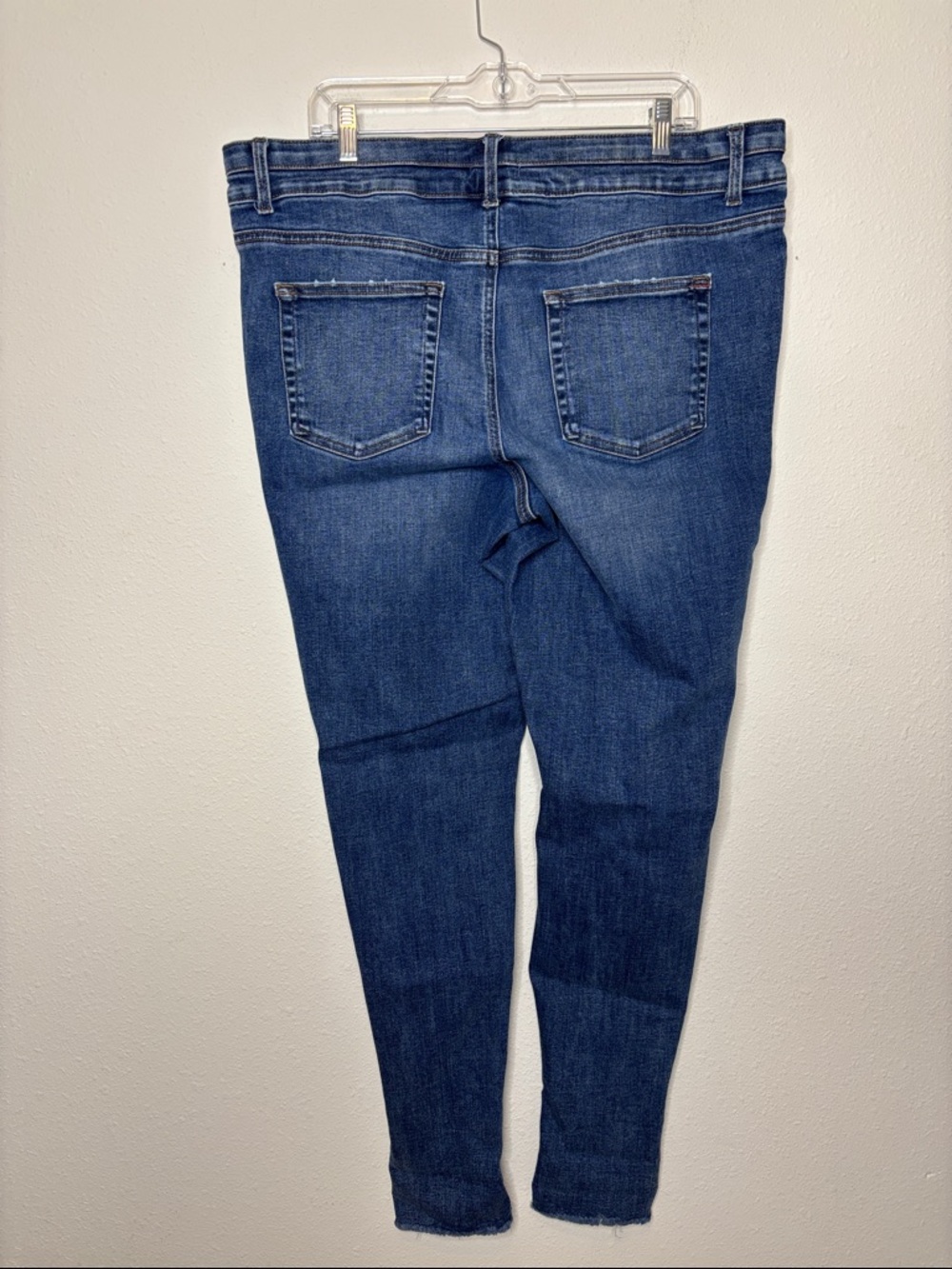 Edgely size 20W Long Women's Skinny Jeans - Dark Blue Wash - Picture 6 of 10